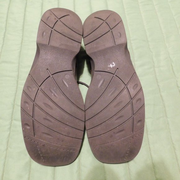 Men's VENTURINI gorgeous & supple Italian leather square toe brown shoes GUC 11 - Picture 3 of 14